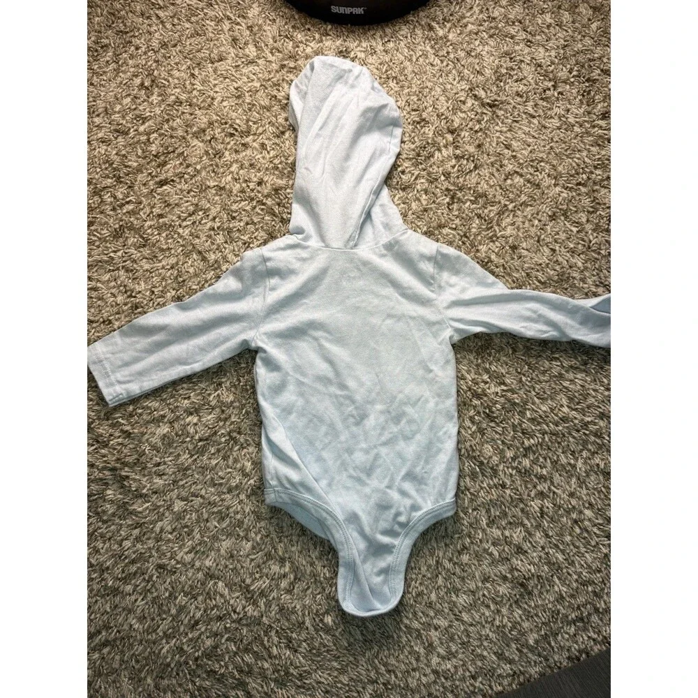 Disney Simba Future King Baby Bodysuit Hooded Blue Long Sleeve 18M Lion King